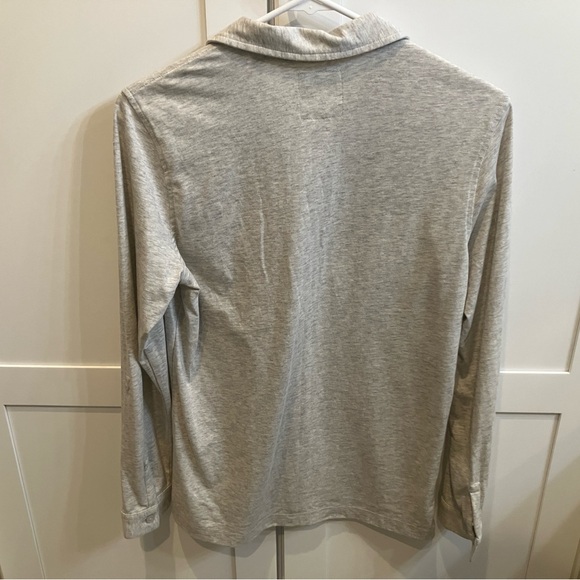 Women’s Linksoul long sleeve golf polo Heather grey medium - Picture 3 of 5